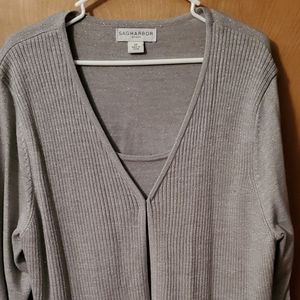 Gray Cardigan with sparkles